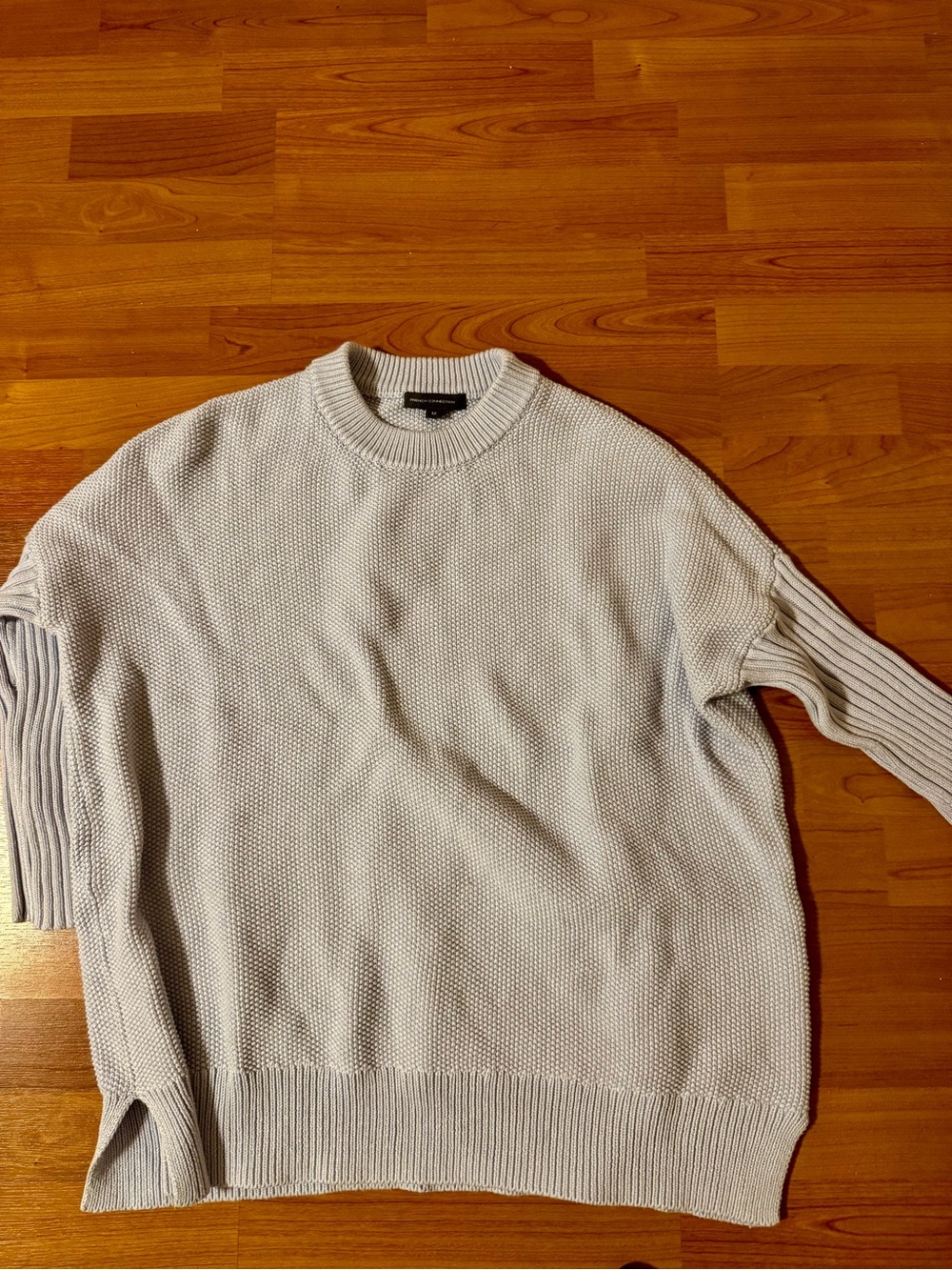 French Connection Lavender  Crewneck Thick Knit Sweater